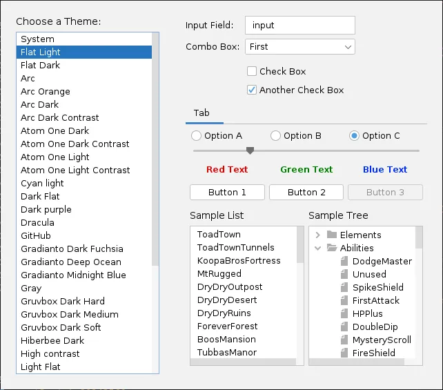 Screenshot of the Star Rod Themes Editor