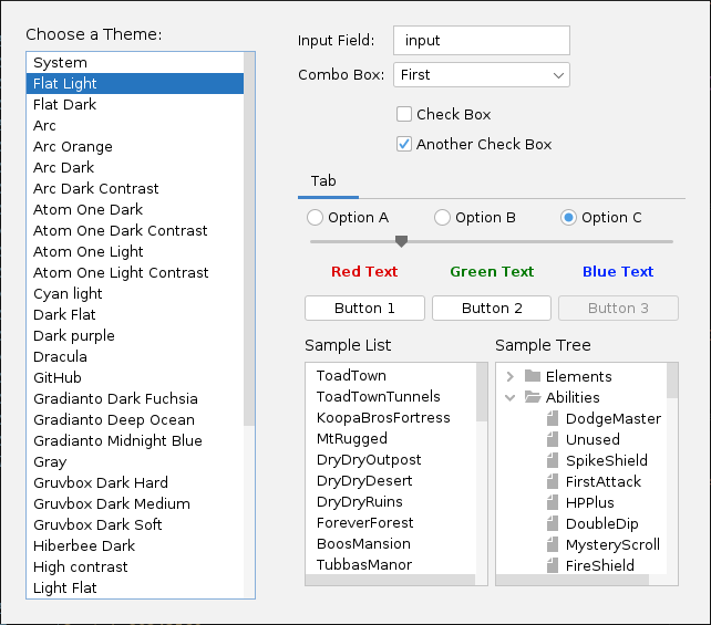 Screenshot of the Star Rod Themes Editor